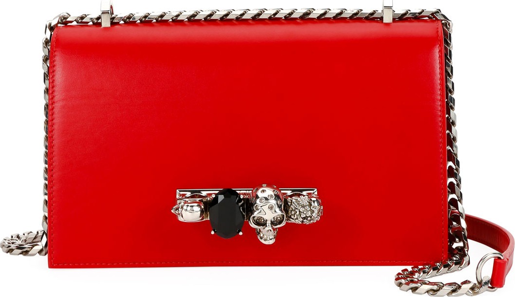 Alexander McQueen Knuckle Flap Shoulder Bag