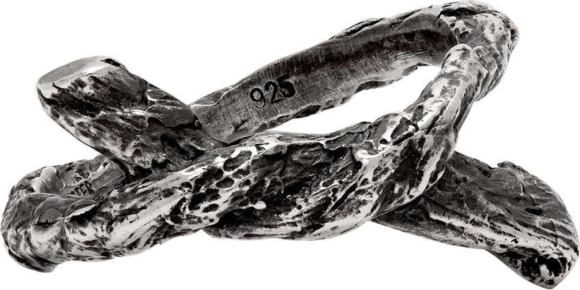 Ann Demeulemeester Silver Single Rope Ring