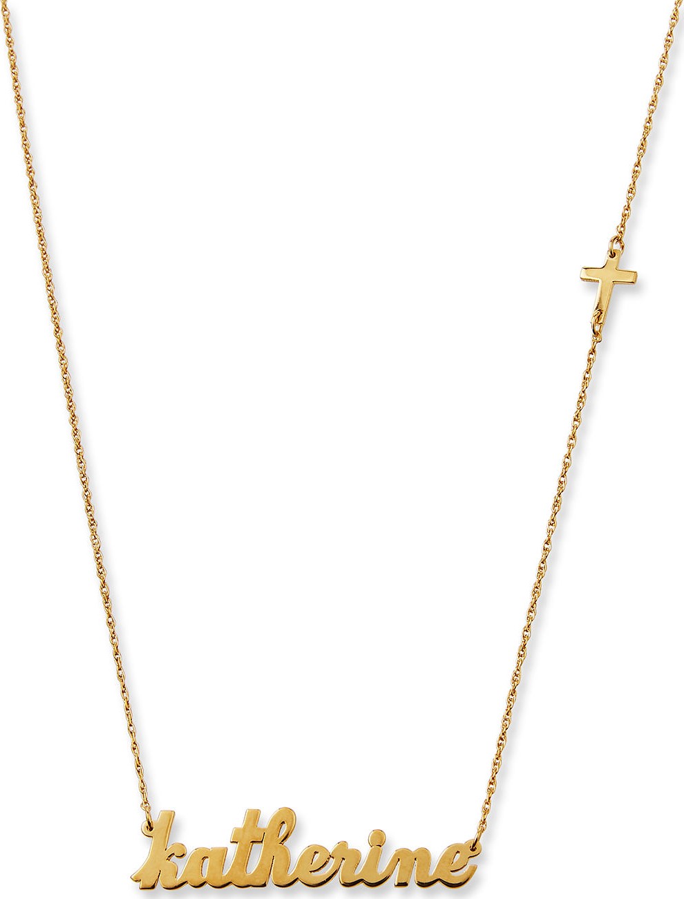 Jennifer Zeuner Jewelry Abigail Personalized Cross Necklace