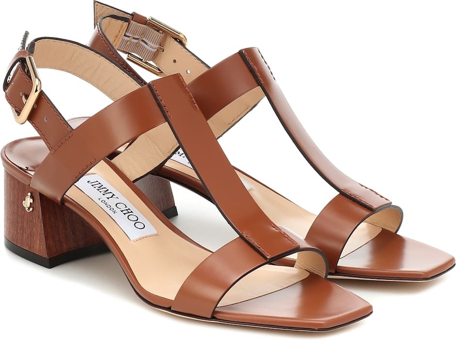 Jimmy Choo Jin 45 leather sandals