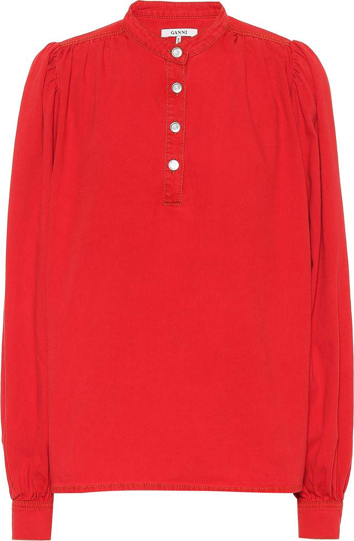 Ganni Cotton canvas top