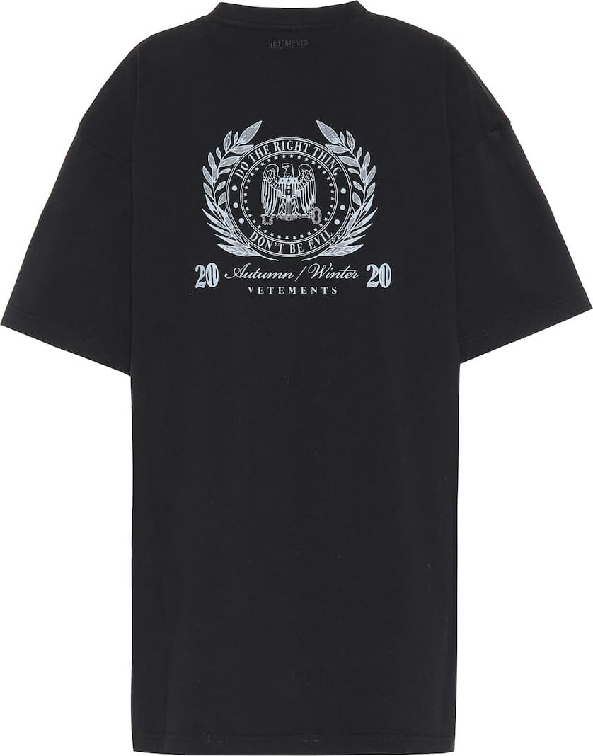 Vetements Printed cotton-jersey T-shirt