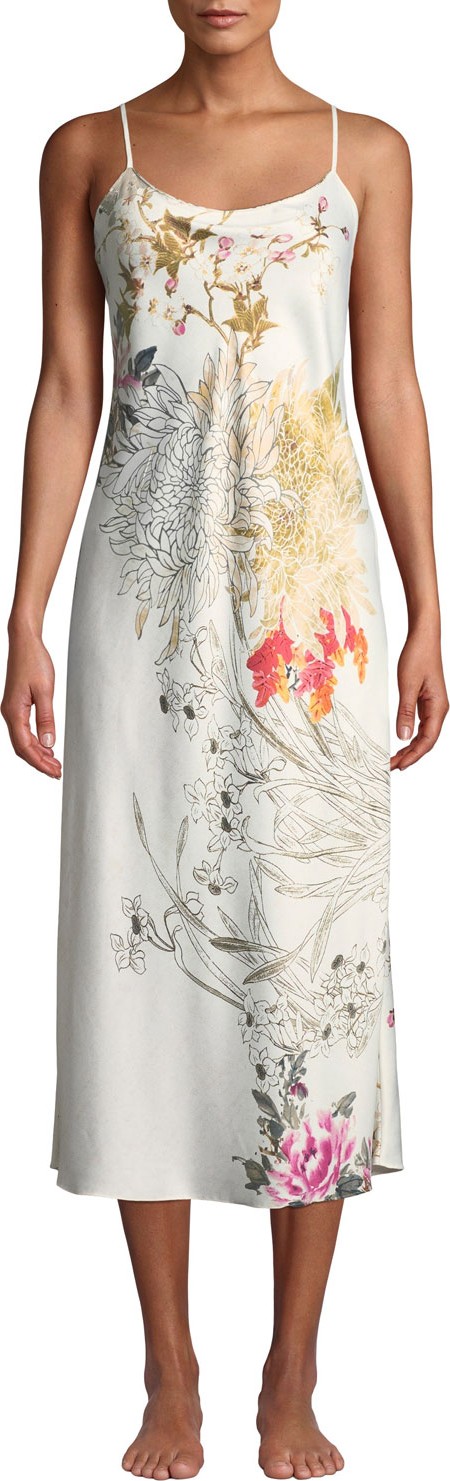 Natori Nikko Floral-Print Nightgown
