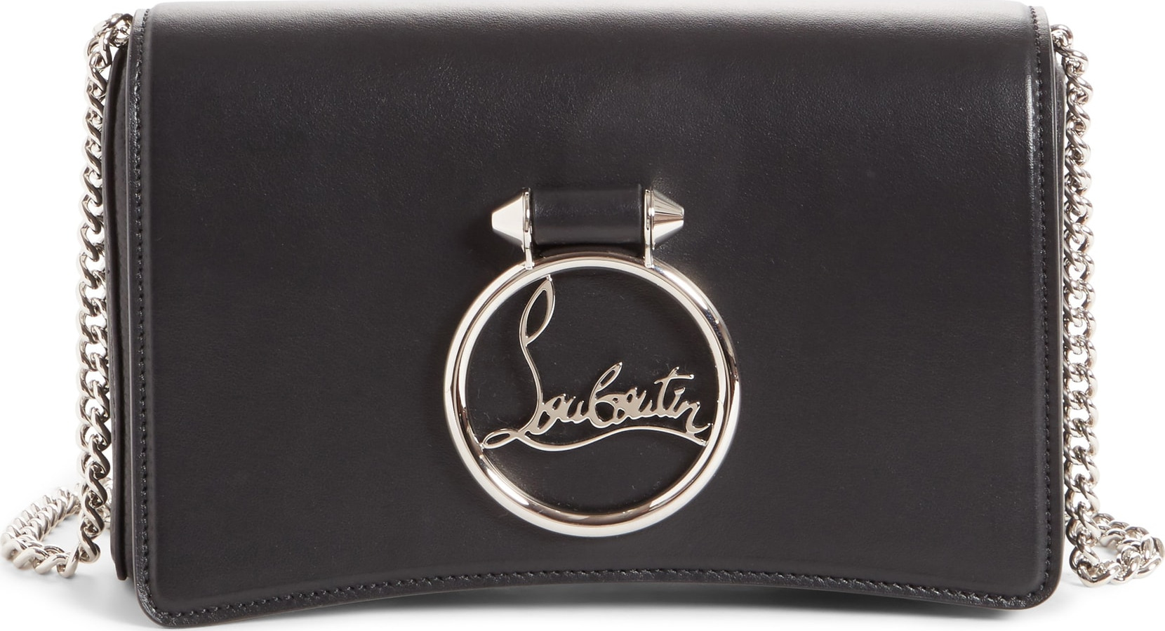 Christian Louboutin Mini Rubylou Calfskin Leather Clutch
