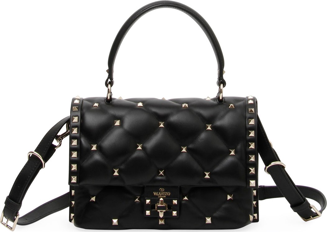 Valentino Candystud Quilted Shoulder Bag