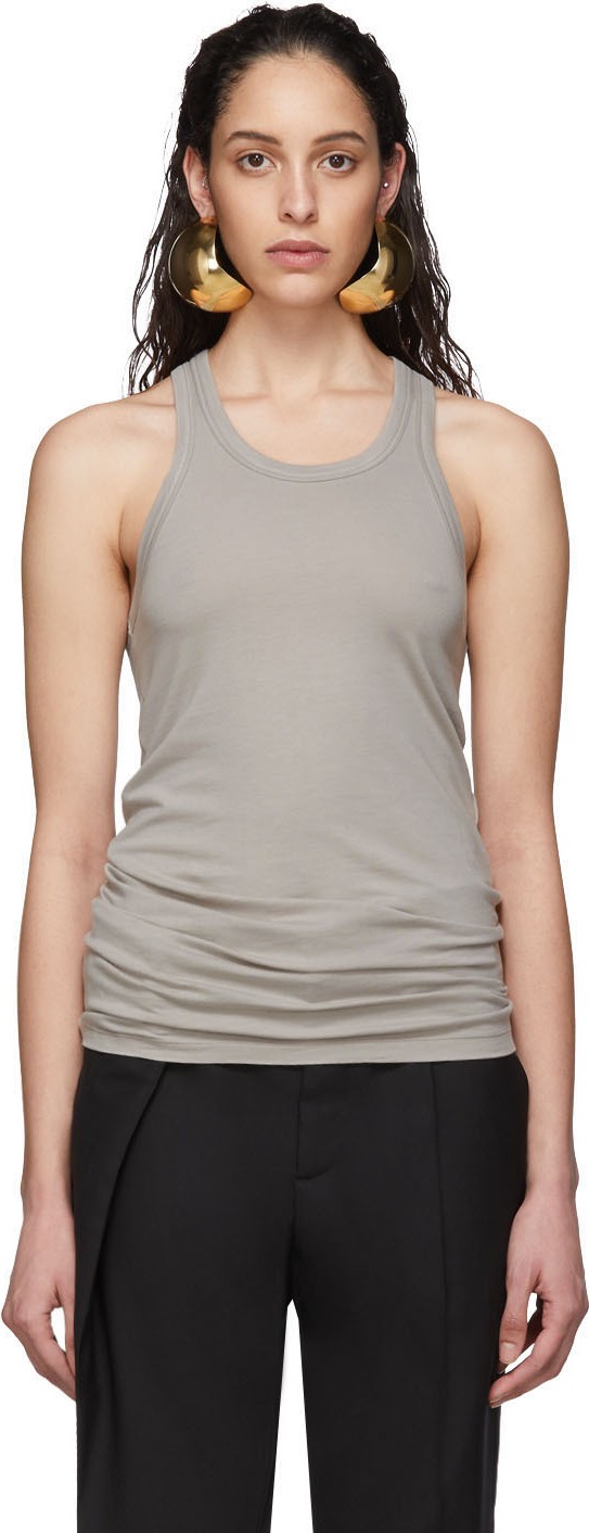 Haider Ackermann Grey Jersey Tank Top