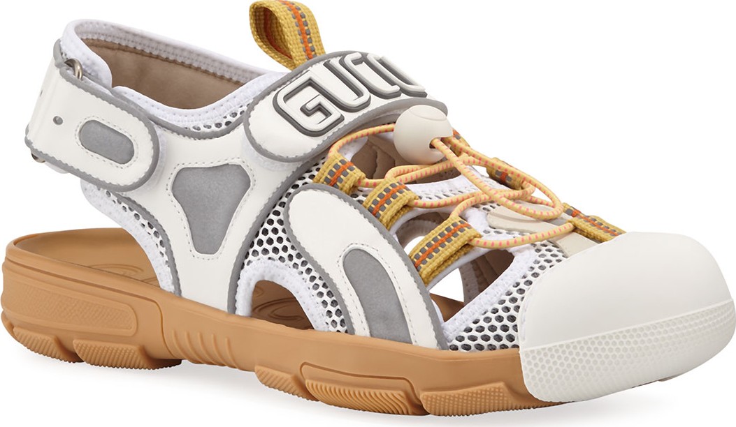 Gucci Tinsel Sneaker-Style Sandals