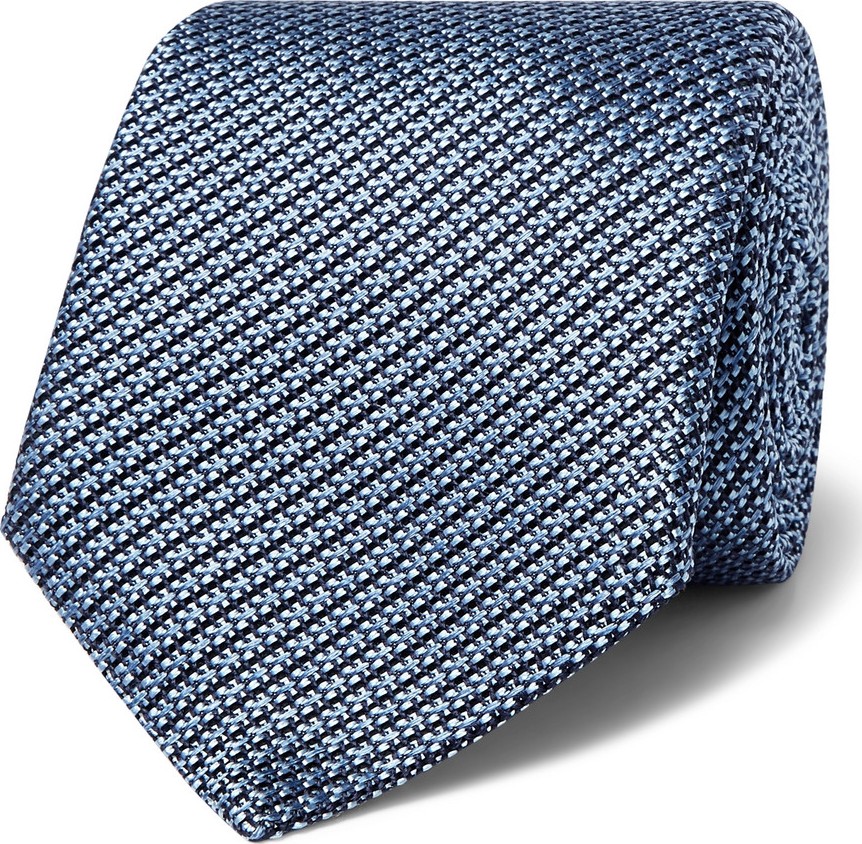 Canali 8cm Woven Silk Tie