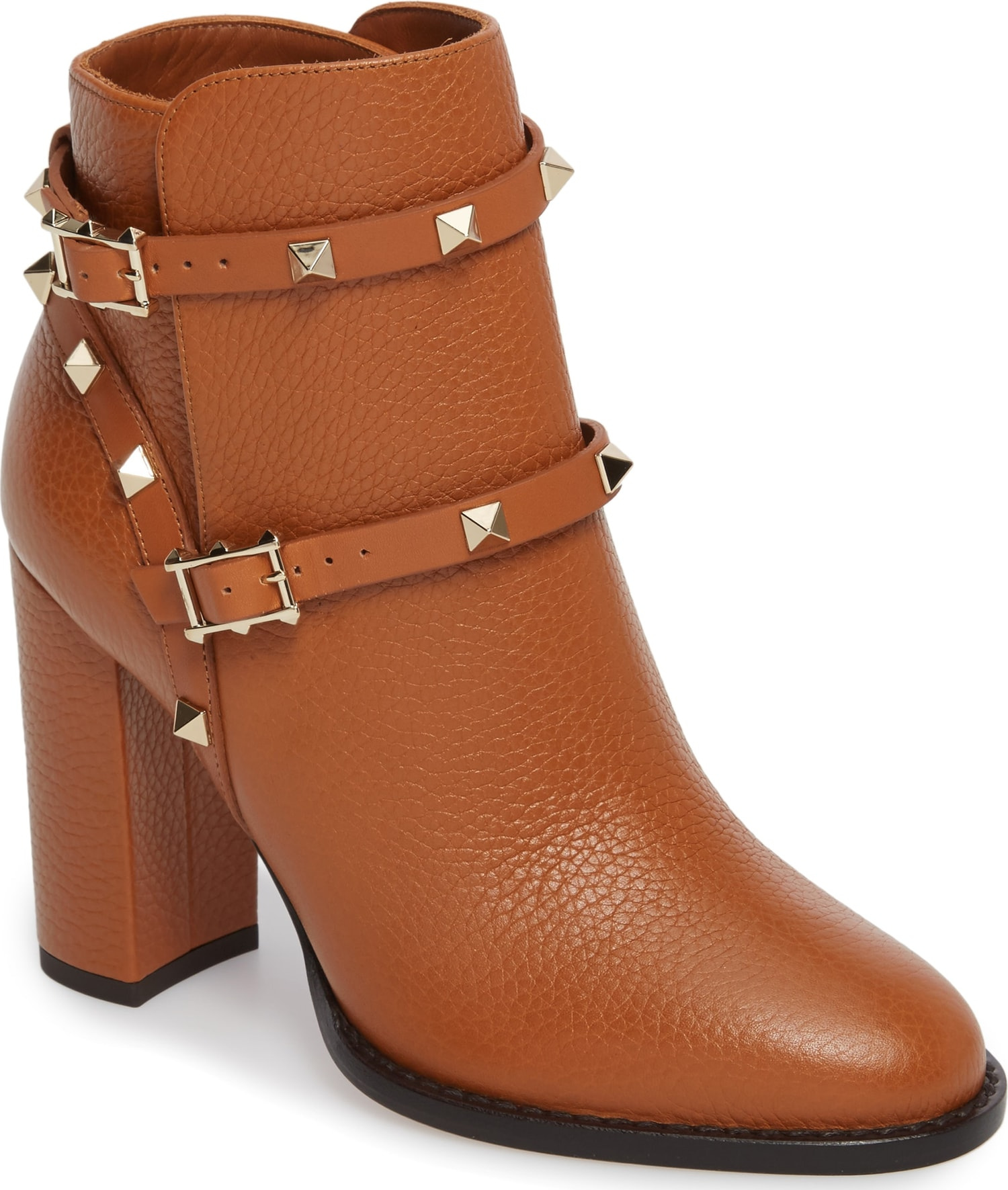 Valentino 'Rockstud' Block Heel Bootie
