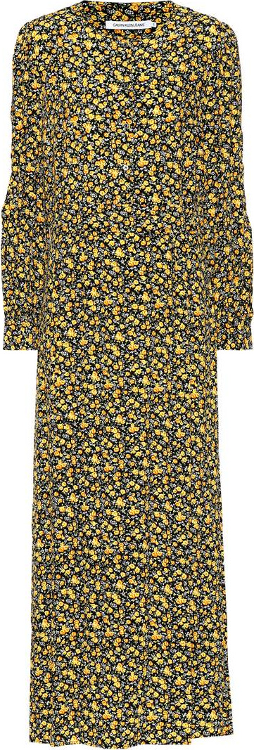 Calvin Klein Jeans Floral midi dress