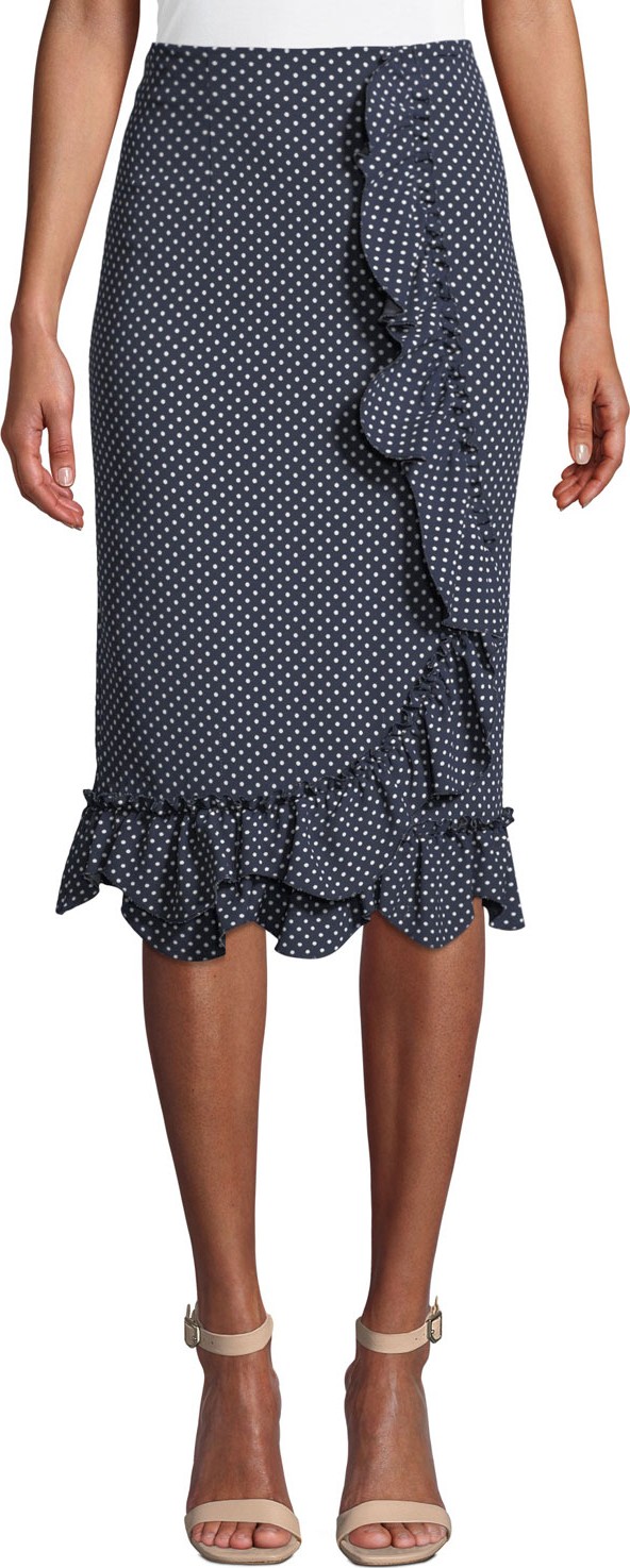 Rebecca Taylor Polka Dot Ruffle Skirt