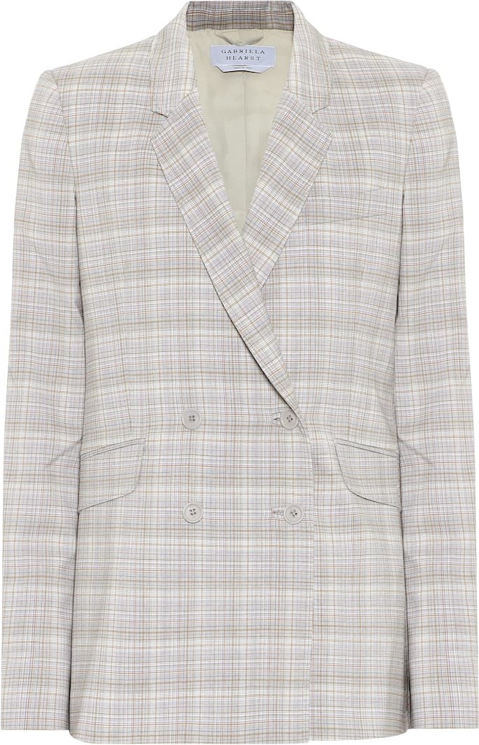 Gabriela Hearst Helena checked stretch-wool blazer