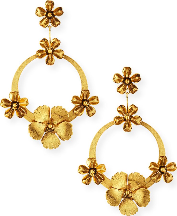 Jennifer Behr Freya Hoop Drop Earrings