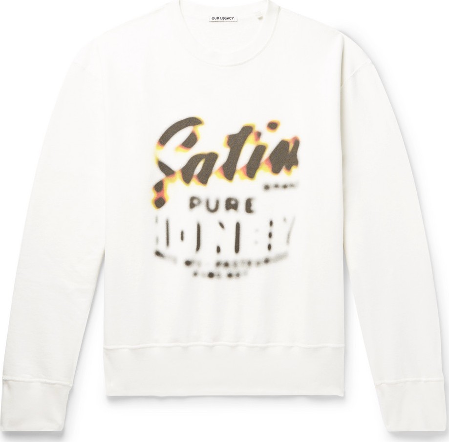 Our Legacy Printed Loopback Cotton-Jersey Sweatshirt