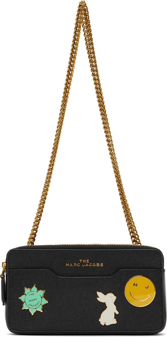 MARC JACOBS Black Continental Chain Bag