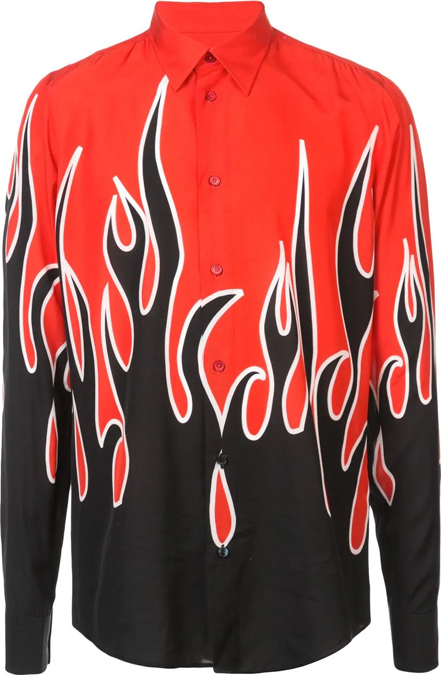 Givenchy flamme print shirt