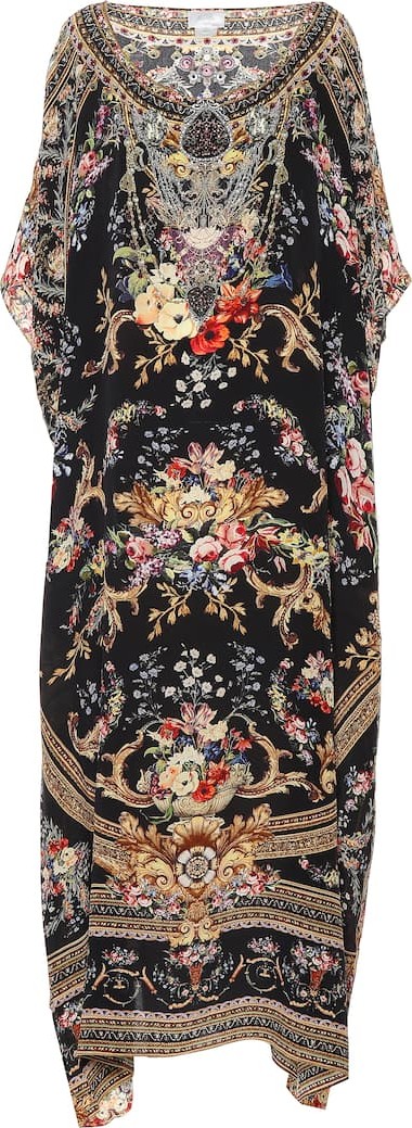 Camilla Embellished silk kaftan