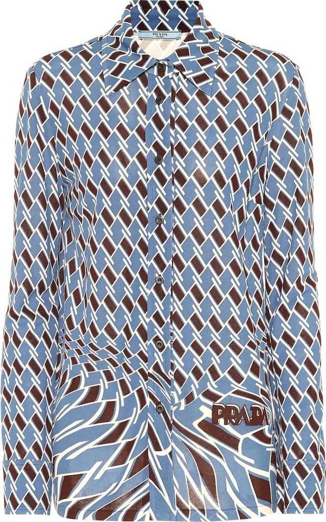 Prada Printed jersey shirt