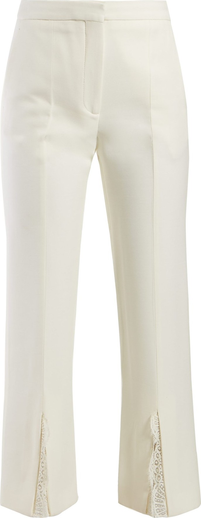 Alexander McQueen Lace-trimmed split-cuff trousers