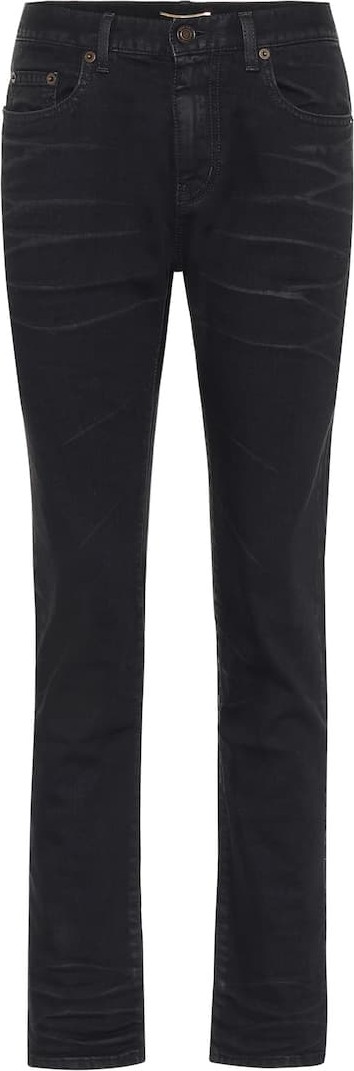 Saint Laurent High-rise slim cropped jeans