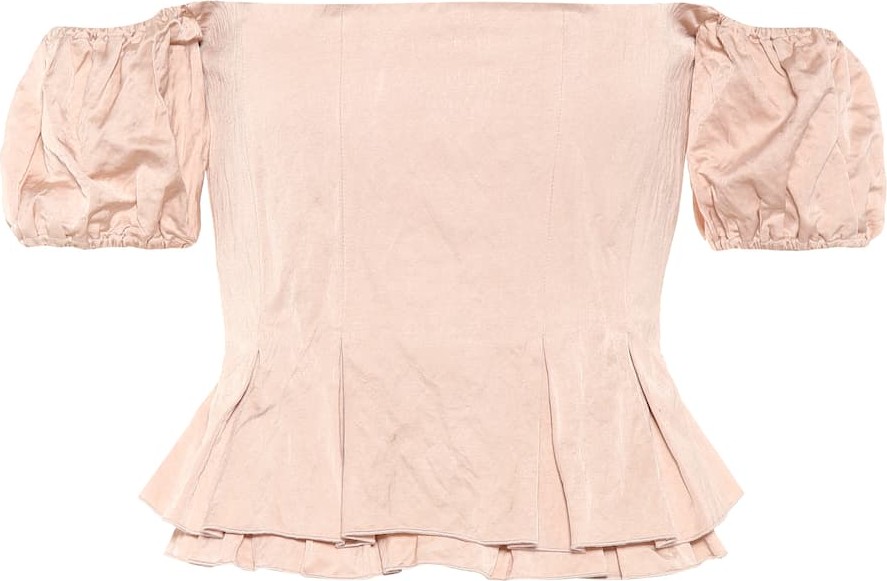 Brock Collection Off-the-shoulder cotton-blend top