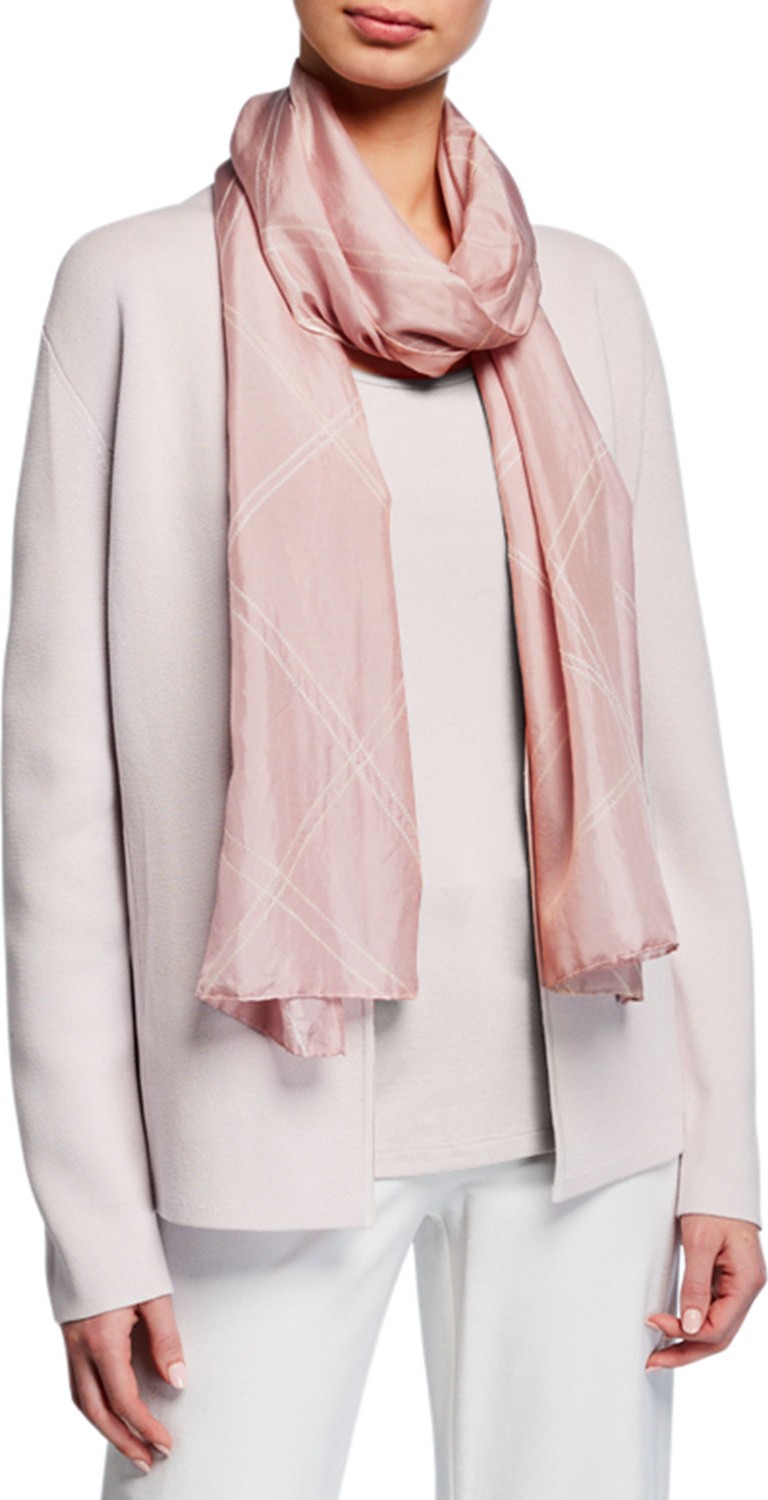 Eileen Fisher Silk Shibori Crossings Scarf