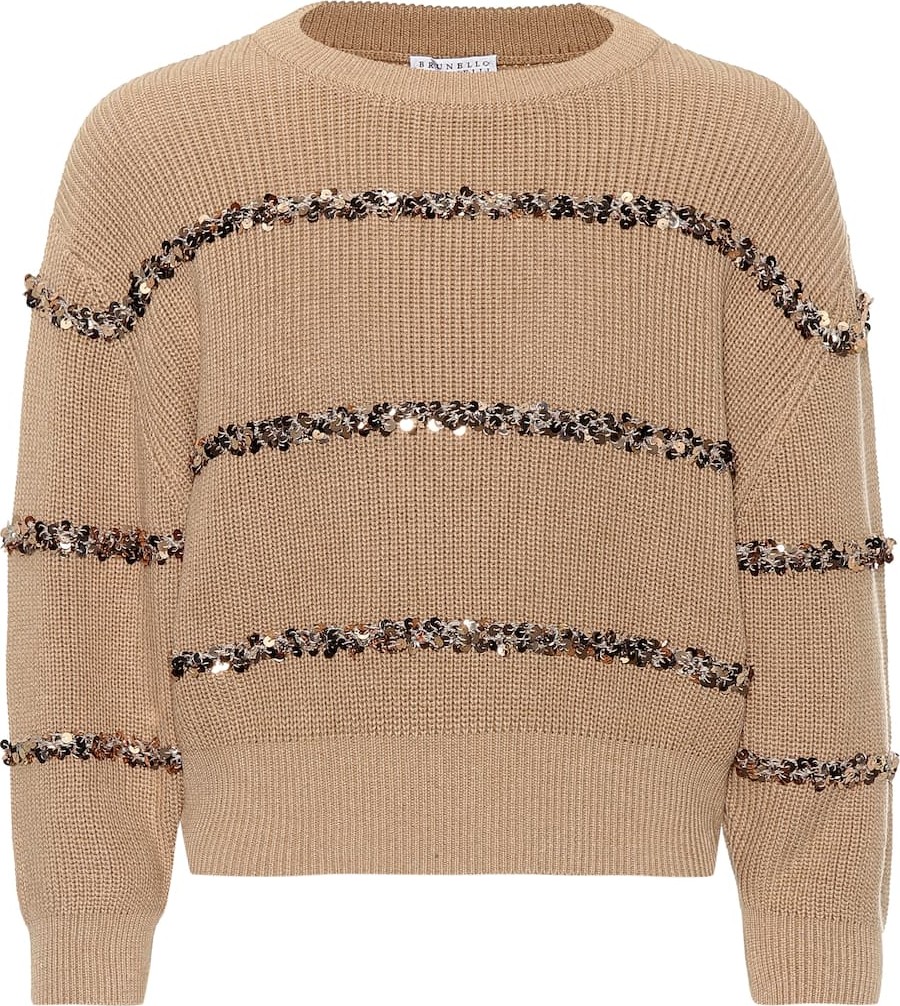 Brunello Cucinelli Dazzling Stripes cotton sweater