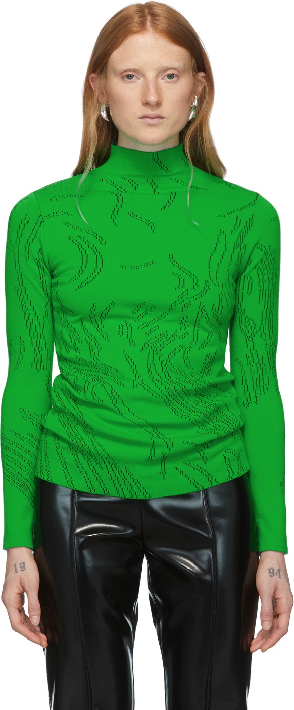 Namacheko Green & Black Nyas Turtleneck