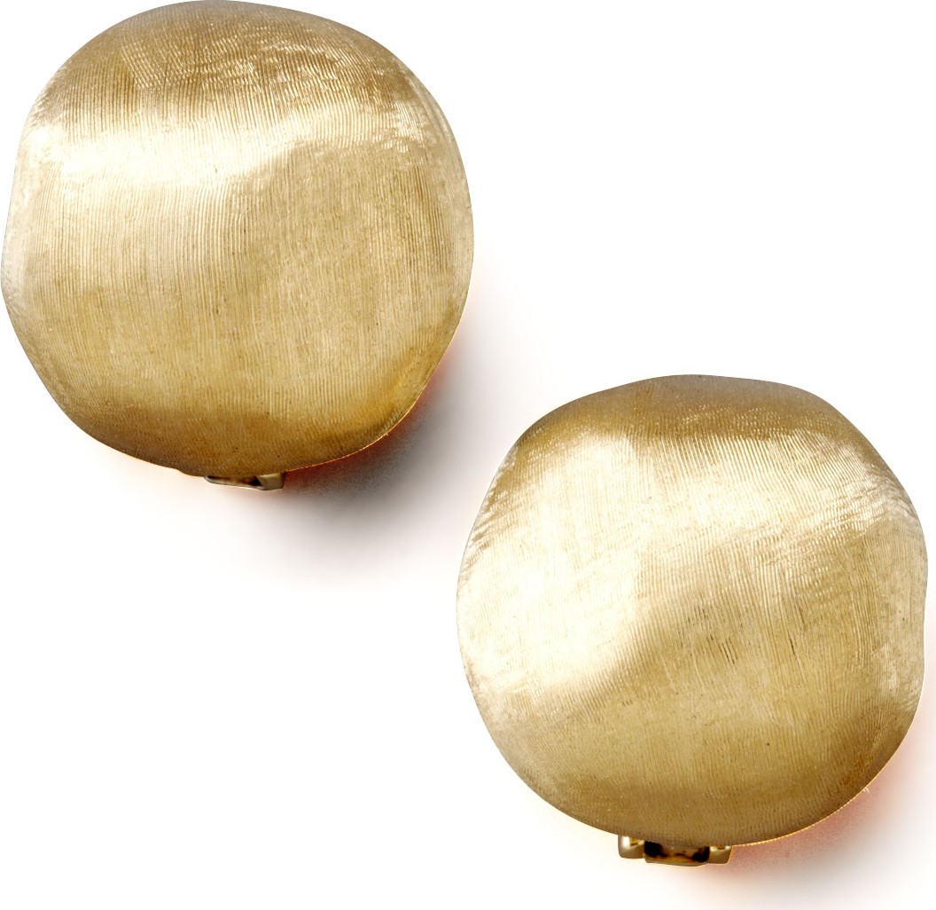 Marco Bicego Africa Textured Gold Stud Earrings, Large
