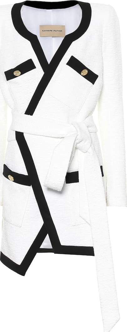 Alexandre Vauthier Tweed wrap minidress