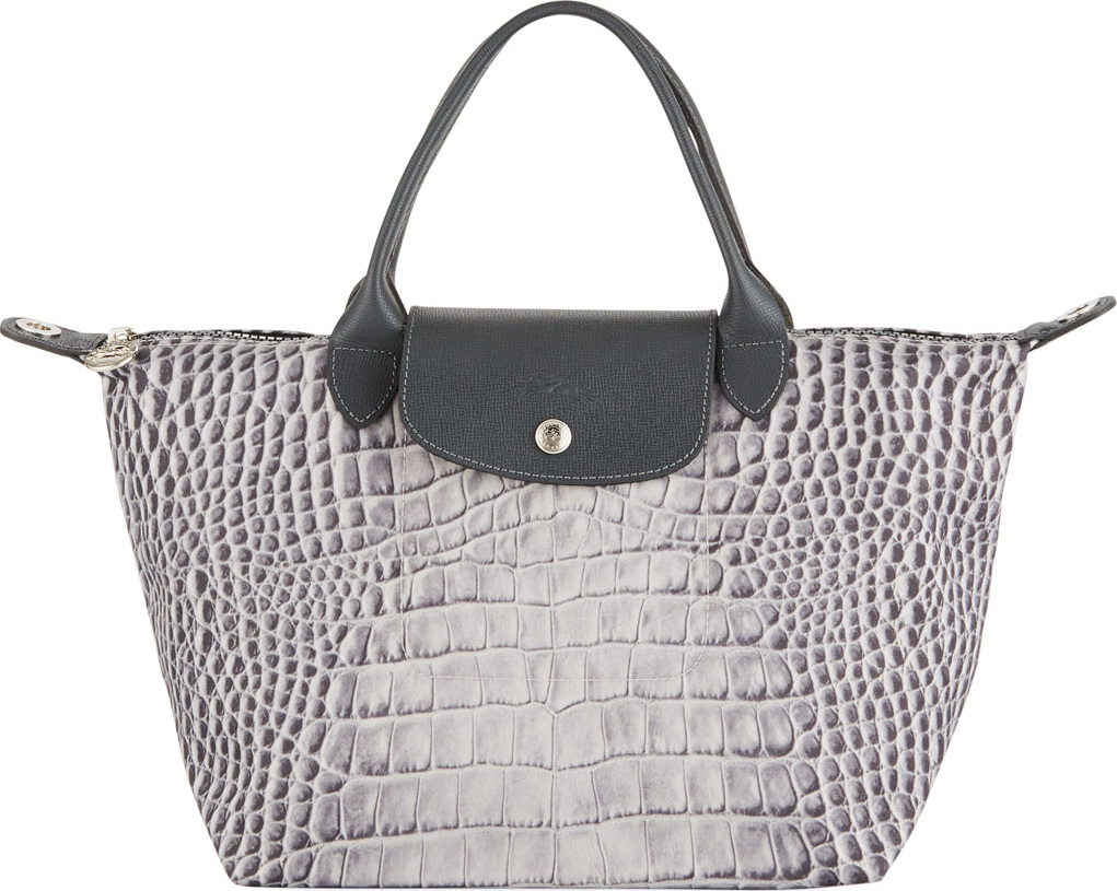 Longchamp Le Pliage Croc Small Handbag