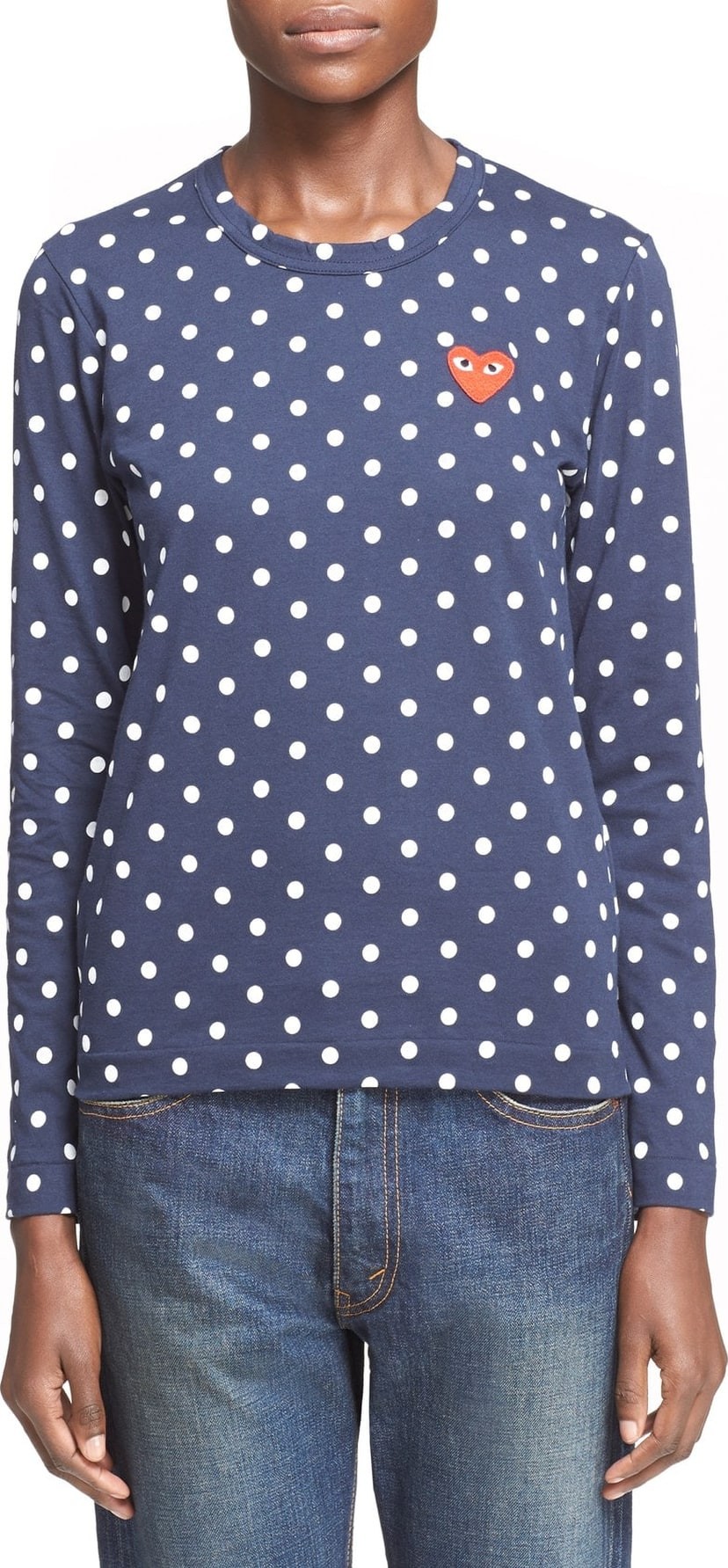 Comme Des Garcons PLAY Polka Dot Tee
