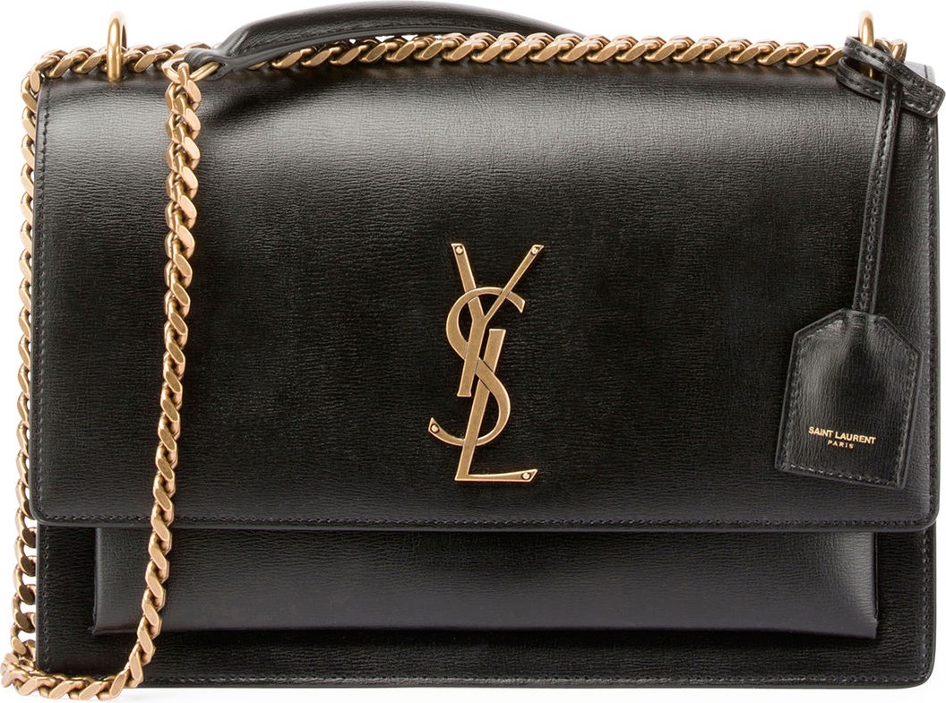 Saint Laurent Sunset Medium Monogram YSL Chain Crossbody Bag