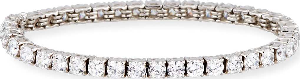 Fantasia by DeSerio CZ Crystal Tennis Bracelet
