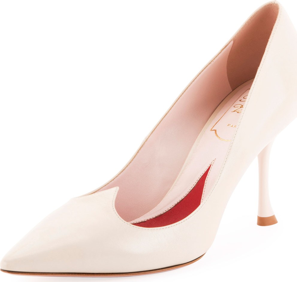 Roger Vivier I Love Vivier Heart-Shape Leather Pumps