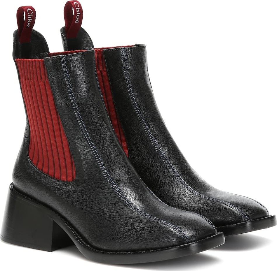 Chloe Bea leather Chelsea boots
