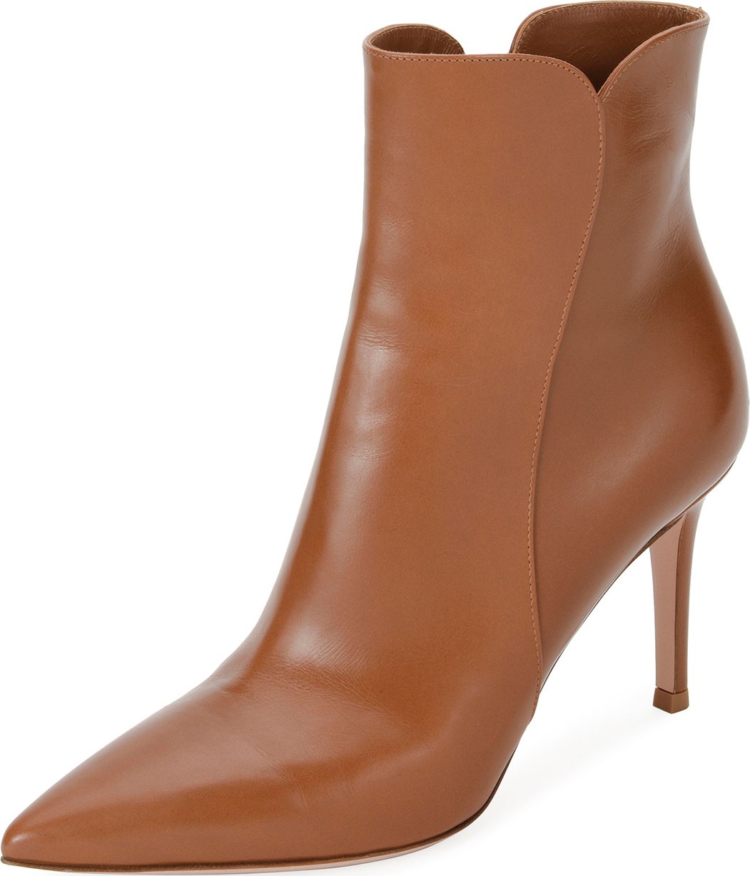 Gianvito Rossi 85mm Calf Leather Booties
