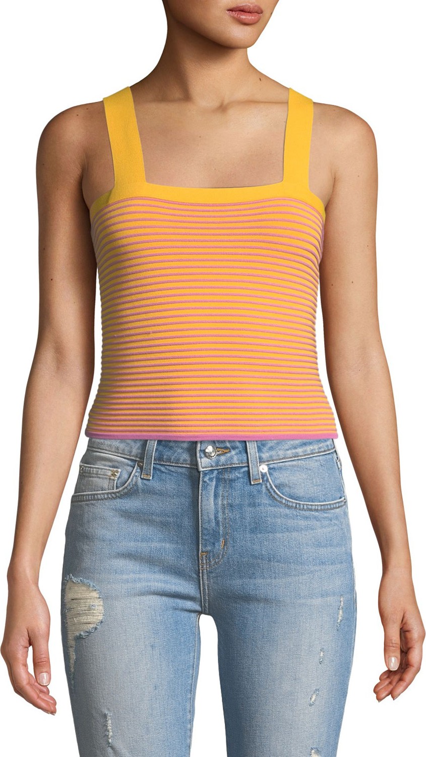 Derek Lam 10 Crosby Sleeveless Knit Crop Top