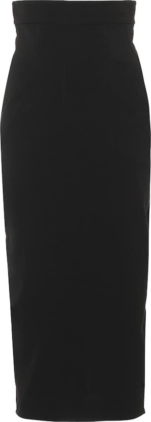 Rick Owens Dirt Pillar cotton-blend midi skirt