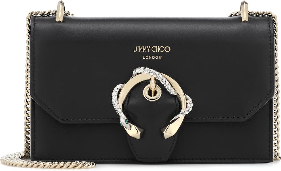 Jimmy Choo Paris embellished leather clutch