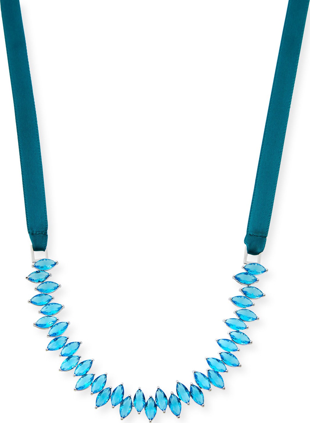 Fallon Monarch Crystal Jagged Edge Choker Necklace