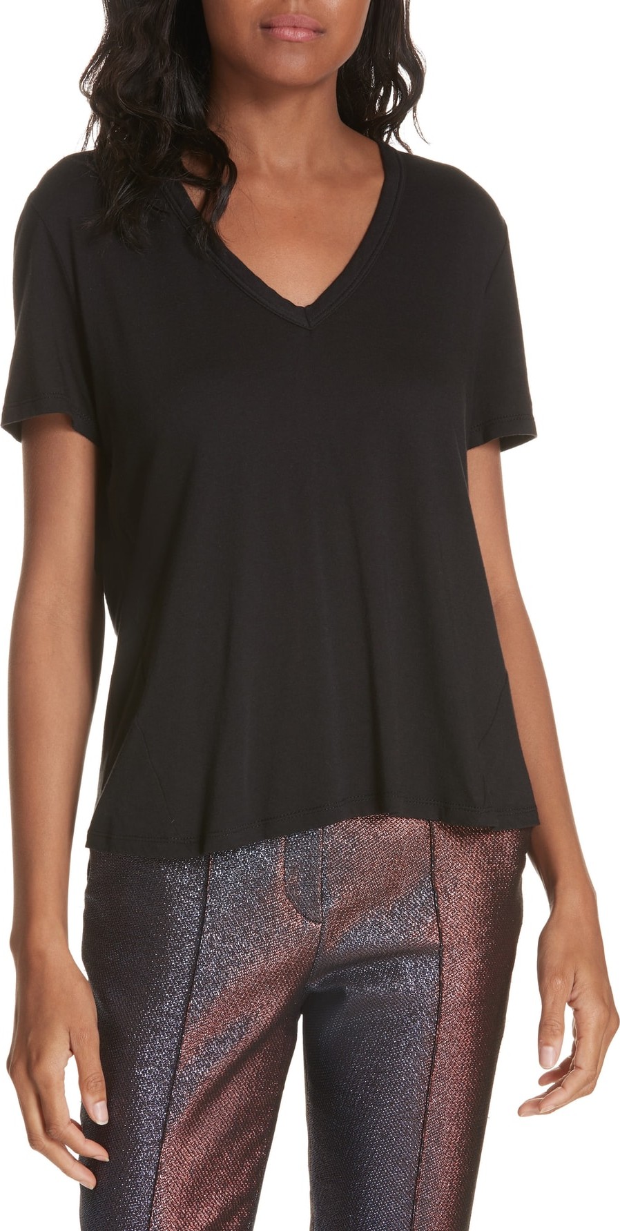 Veronica Beard Cindy V-Neck Tee