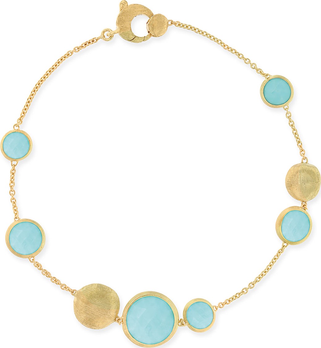 Marco Bicego Jaipur Turquoise Station Bracelet