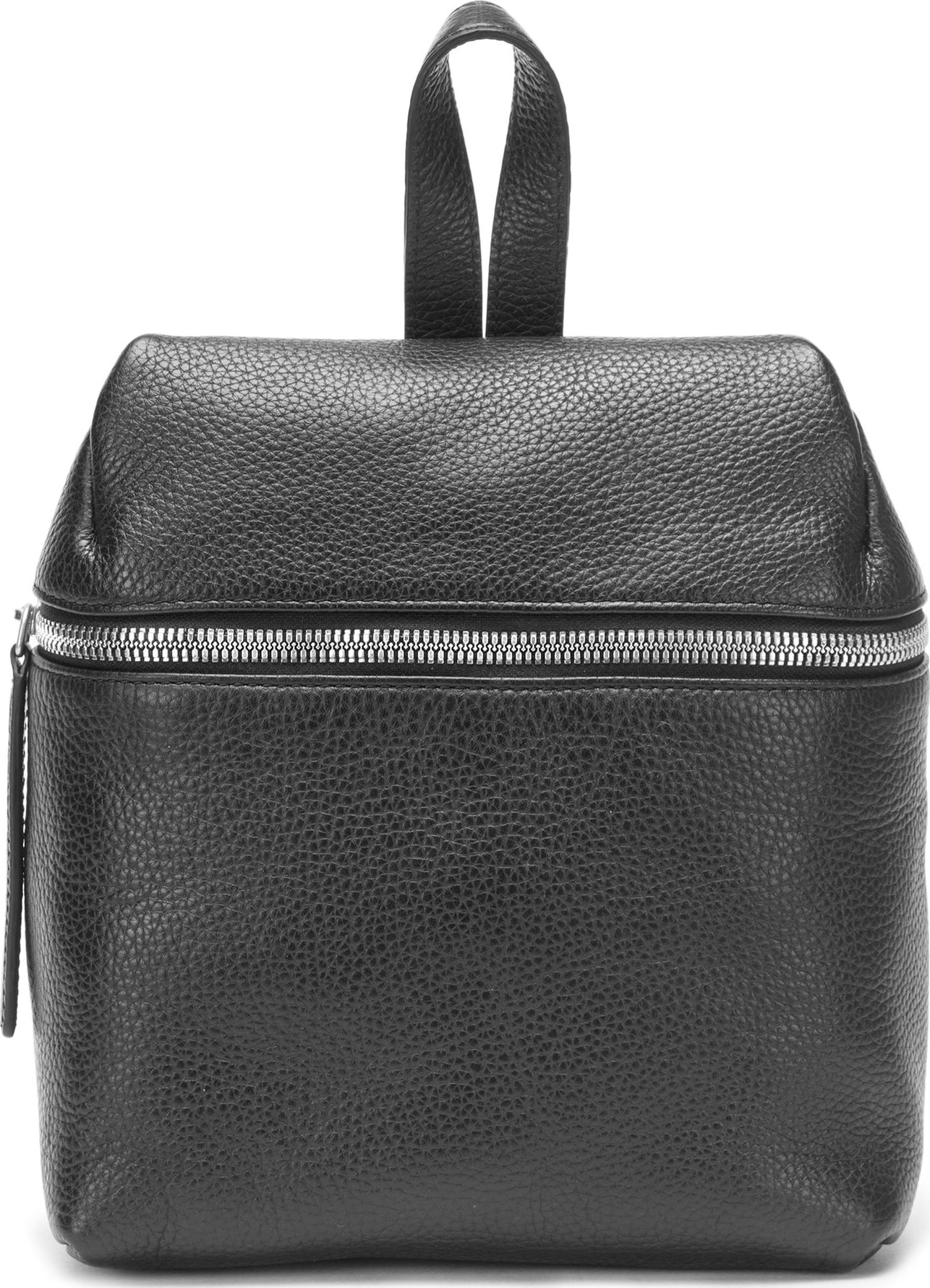 KARA Small Pebbled Leather Backpack