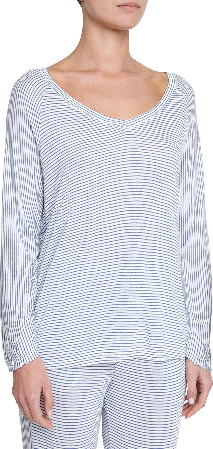Eberjey Georgie Not-So-Basic Long-Sleeve Top