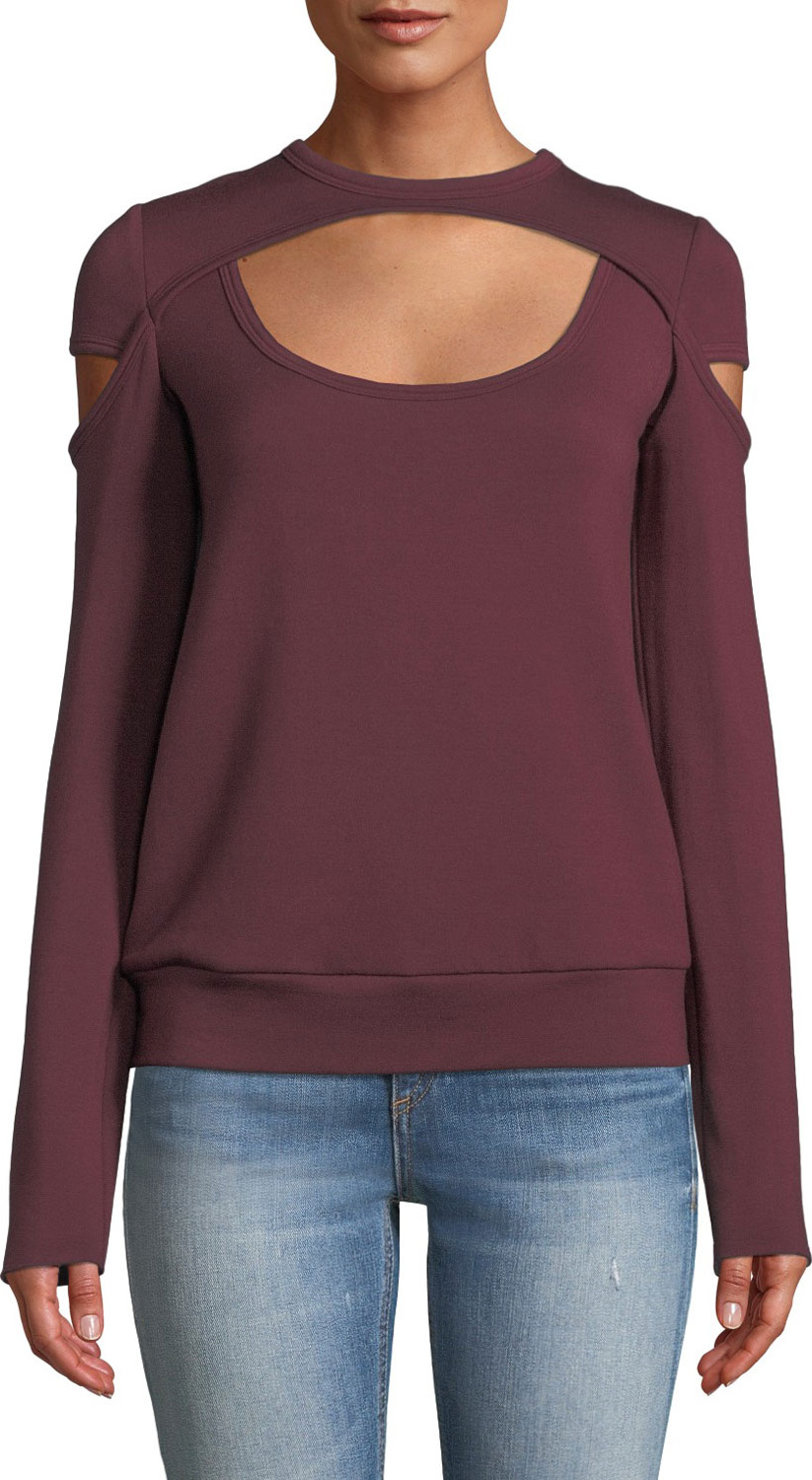 Bailey 44 Spymaster Cutout Crewneck Sweatshirt