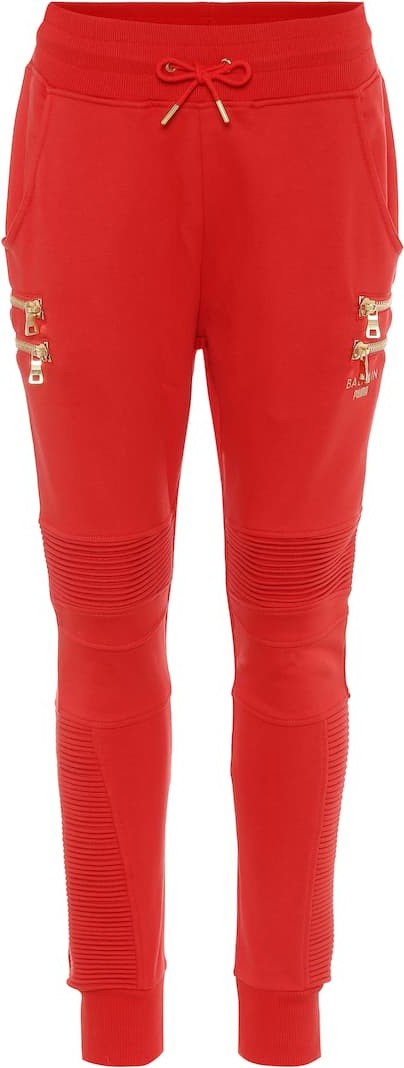 PUMA x Balmain high-rise skinny trackpants