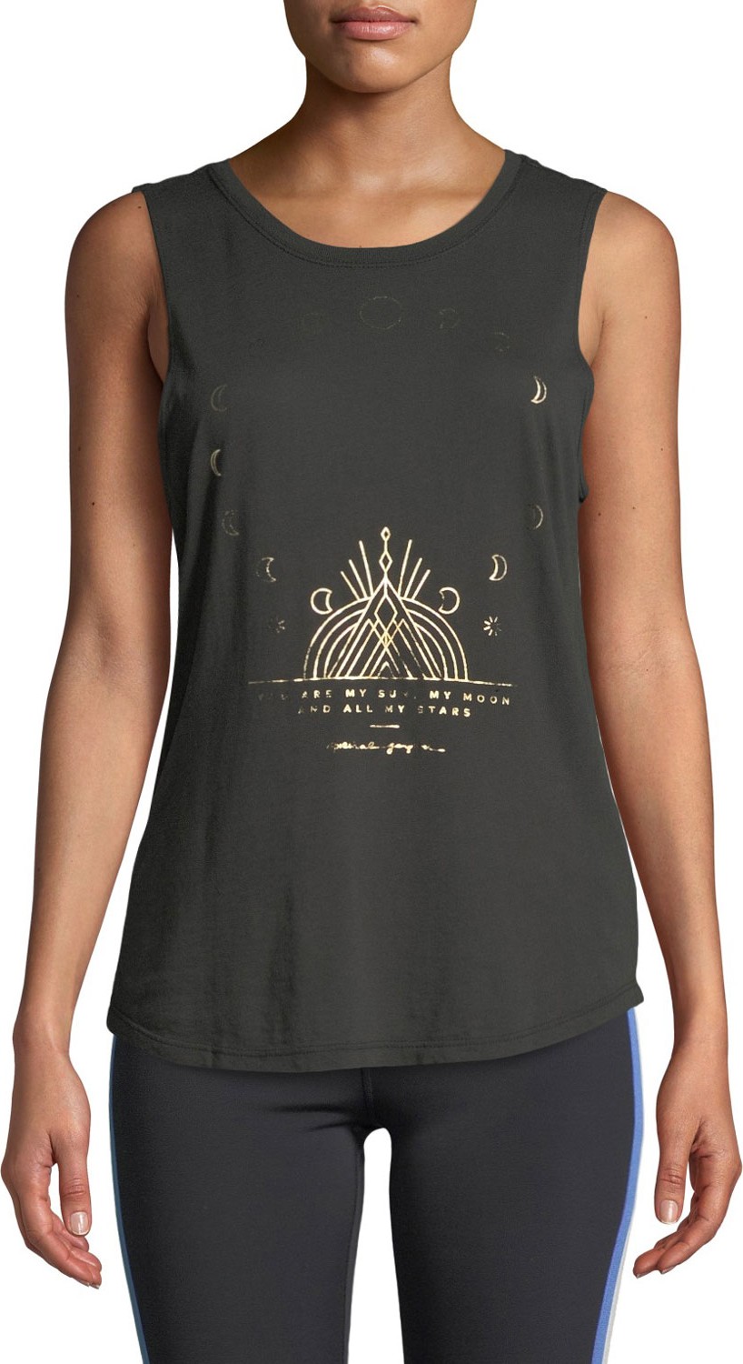 Spiritual Gangster Moon Graphic Muscle Tank