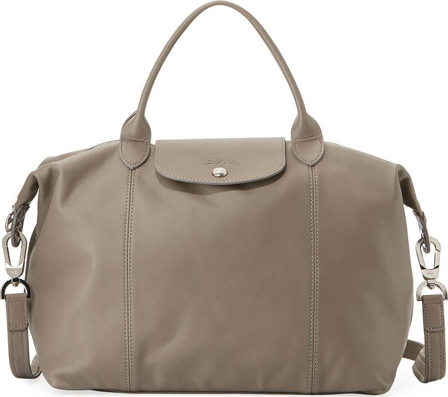 Longchamp Le Pliage Cuir Medium Tote Bag