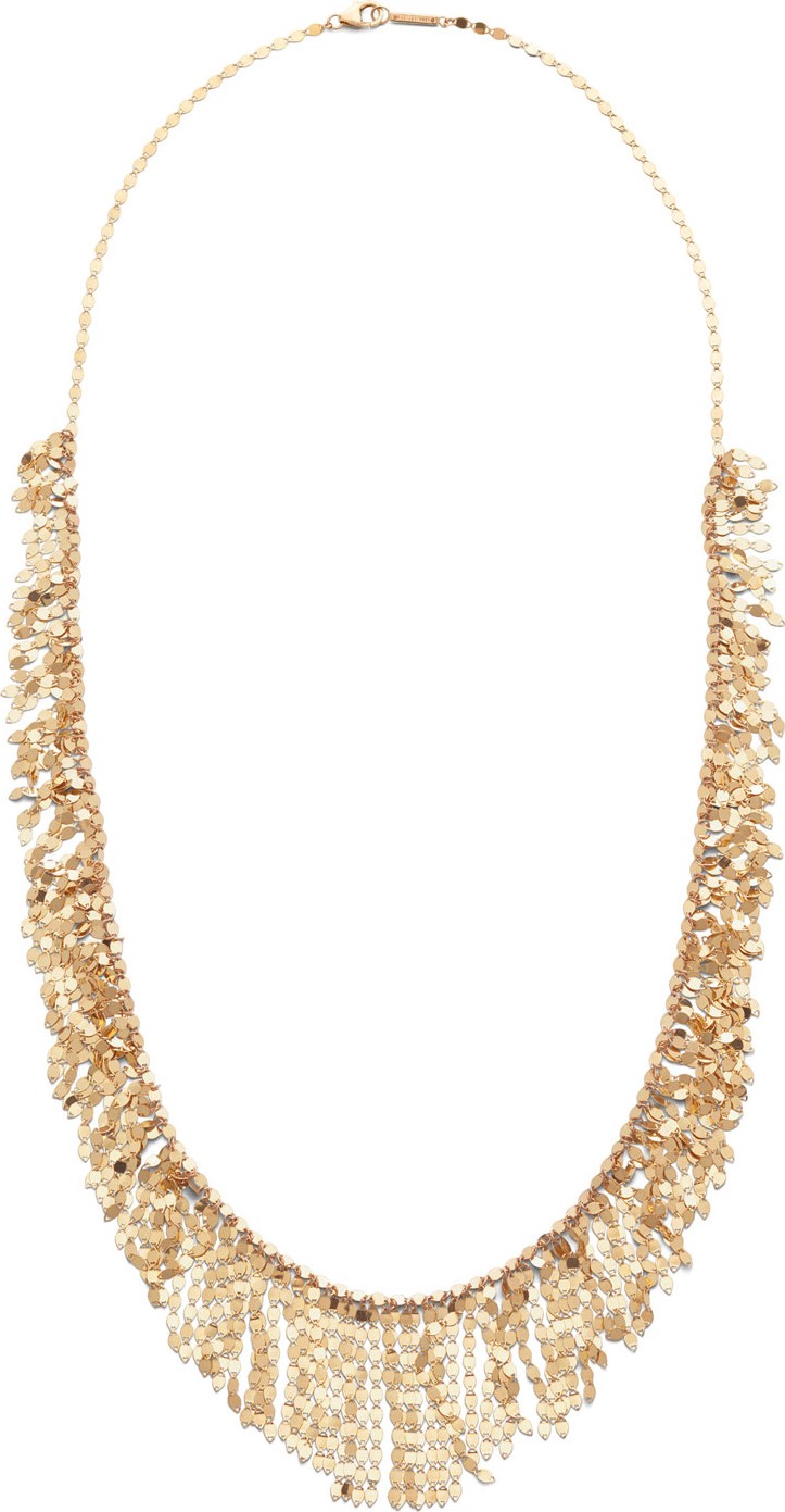 Lana 14k Gold Fringe Necklace, 22"L